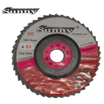 SUNNY RED MOP DISC FOR STEEL ( 4'' X 16MM )