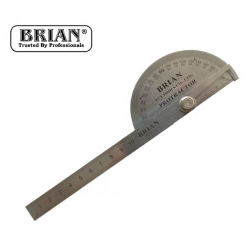 BRIAN STAINLESS STEEL PROTRACTOR