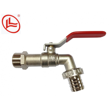 DOUBLE-LIN BIB TAP C/W STEEL HANDLE (3/4'')