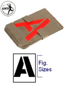 Hunter Letteer HUNTER LETTER STENCIL A ~ Z - Sing Brothers Hardware Pte Ltd