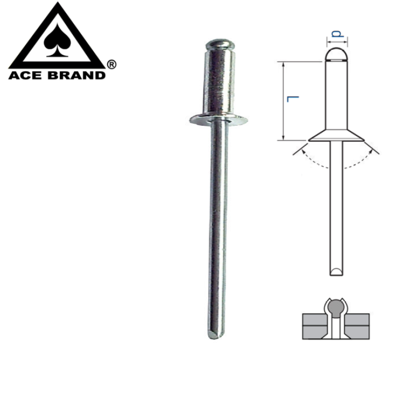 ACE CSK ALUMINIUM BLIND RIVET - Sing Brothers Hardware Pte Ltd